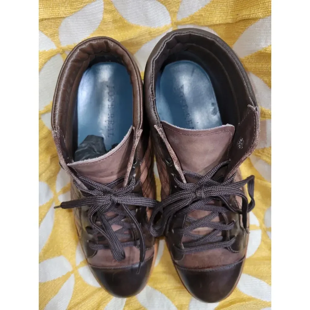 Jose Real high-top Italian sneakers.